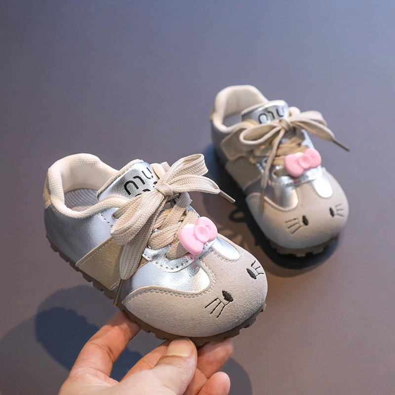 Корейская версия немецкой обуви 2025 весна и осень новая спортивная обувь детская мягкая подошва ходная обувь детская повседневная обувь для девочек