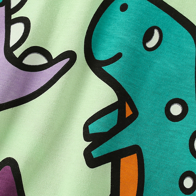 Malwee camiseta de verano para niños nuevos niños europeos y estadounidenses impresión casual de cuello redondo de manga corta guapo chaqueta