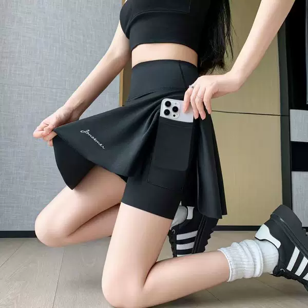 Badminton shorts, fitness shorts, running shorts, athletic shorts, women's new summer quick-drying shorts, anti-peek shorts, tennis shorts