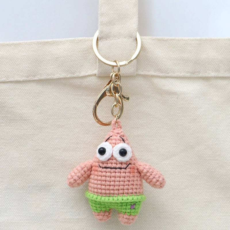 Knitted pendant handmade, keychain, accessory, bag, doll