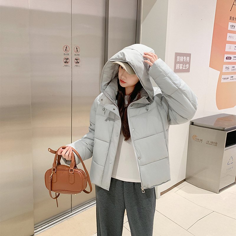 Ropa de pan relajada coreana para mujeres 2025 invierno nuevo corto de algodón casualidad de gran tamaño chaqueta de algodón image 2