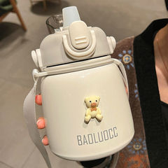 2022新款保溫水壺大容量學生保溫杯女生高顏值ins簡約吸管水杯子