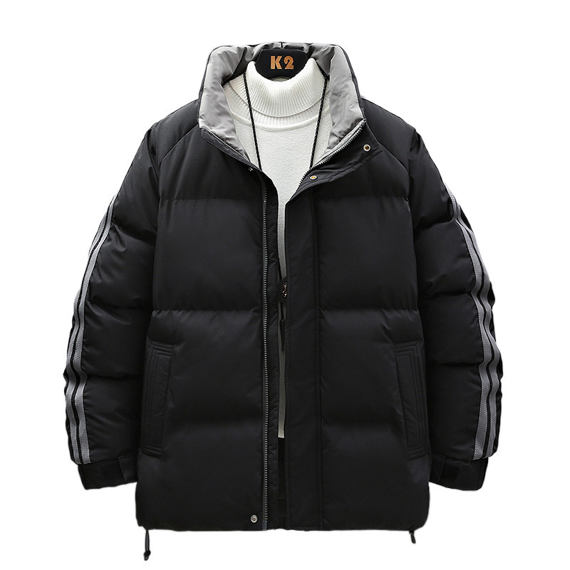 Abrigo acolchado de algodón para hombres 2023 Invierno Nuevo más el tamaño suelto engrosado Abrigo acolchado de algodón de moda collar de pie abajo abrigo de algodón