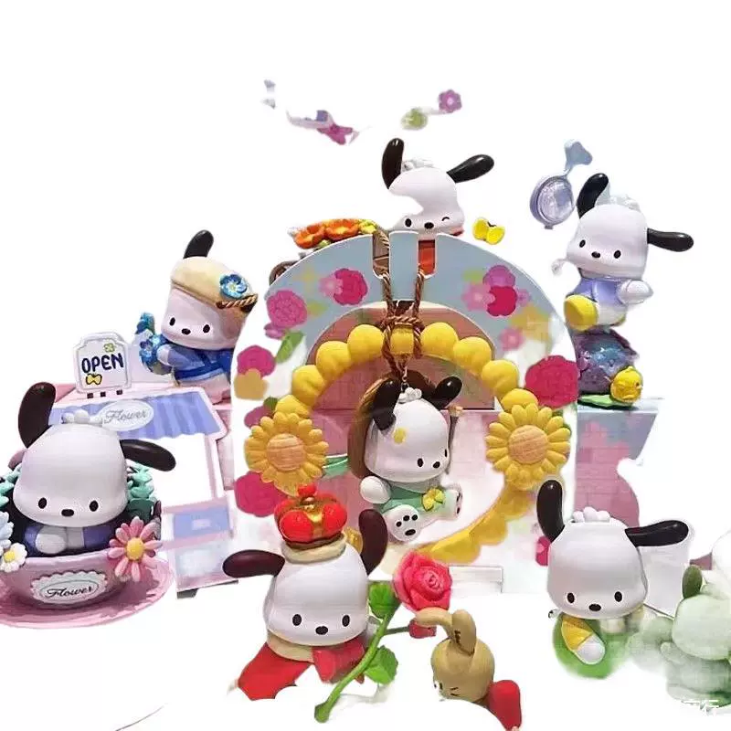 Минифигурка Sanrio Pochacco, коллекционная игрушка в слепой коробке 7–9 см, подарок на день рождения
