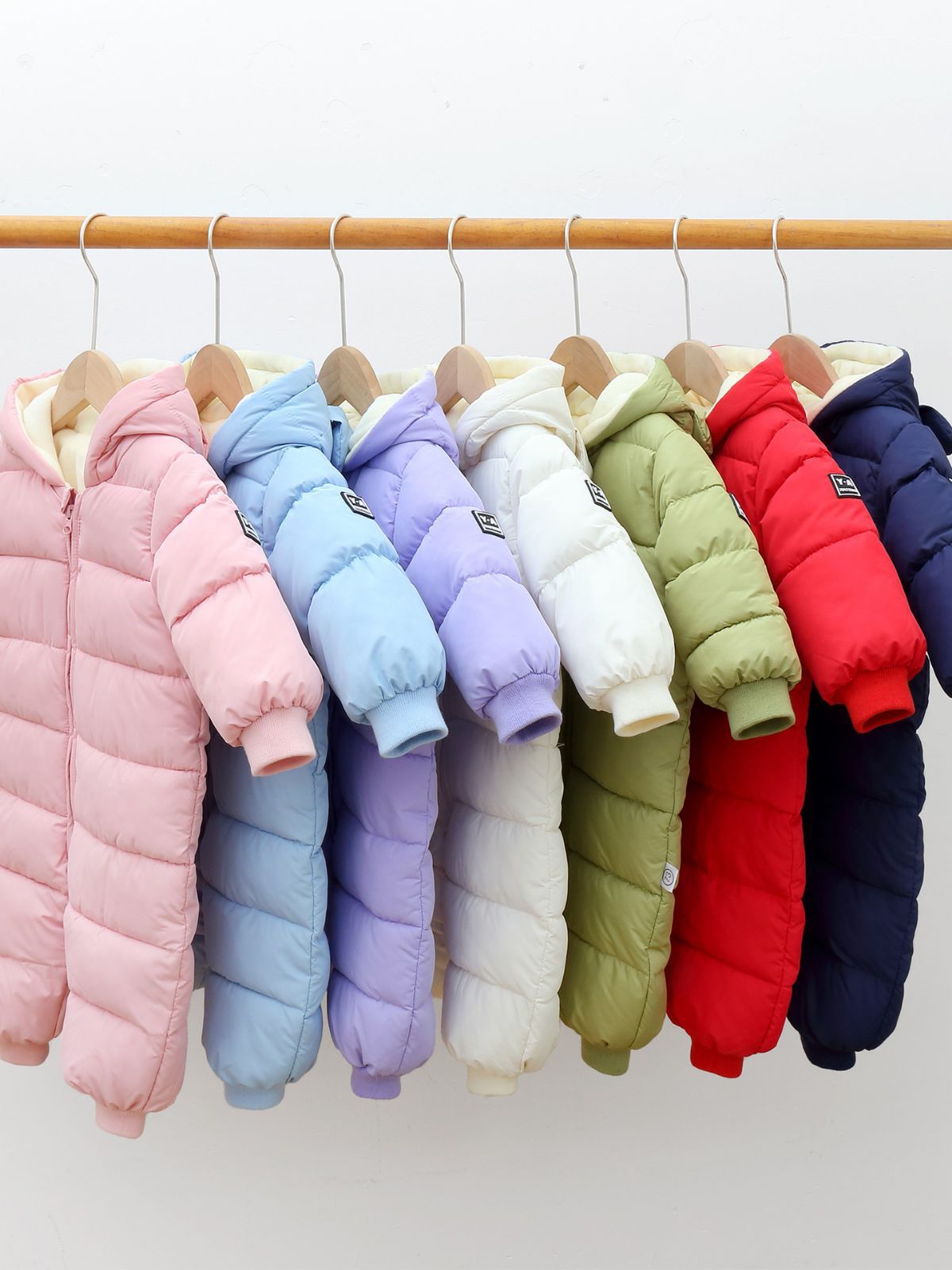 Cross-Border New Newborn Onesies Baby Clothes Winter Outing Clothes Baby Thickened down Cotton Clothes Crawling Clothes