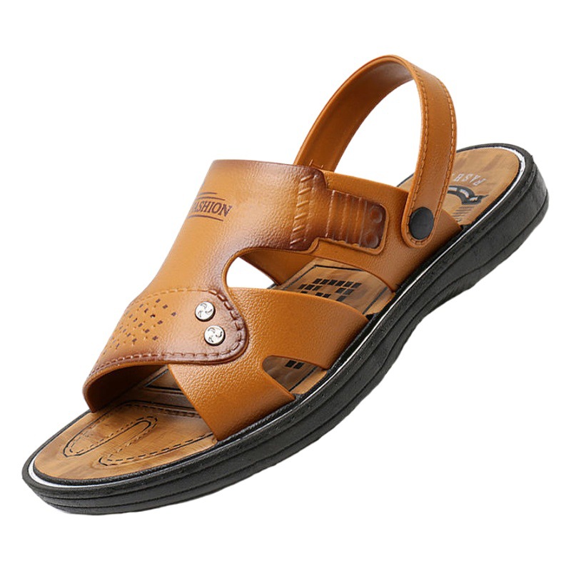 In-Stock Summer New Men's Sandals, Non-Slip Beach Shoes, Men's Sandals, Middle-Aged Summer Shoes, Plastic Summer Slippers, Dropshipping Available
