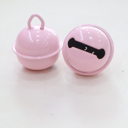 Paint candy color 22mm colorful pet small round bell DIY keychain accessories Christmas metal hanging bell