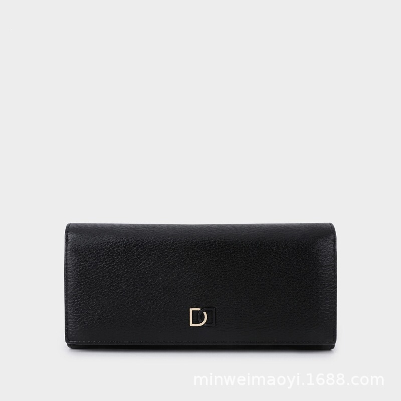 Luxurious Double-D Metallic Feel~ Magnetic Large-Capacity Women's Long Wallet Wholesale Wallet Cross-Border Versatile Wallet for Women