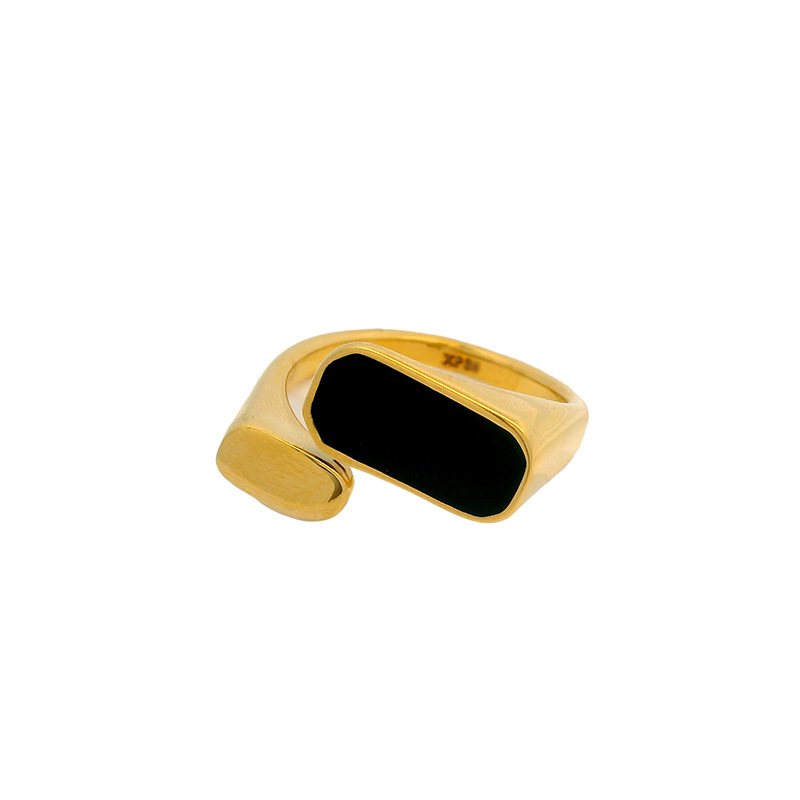 Xuping nueva abertura de acero inoxidable anillo ajustable nicho de diseño europeo y americano transfronterizo joyas personales simples al por mayor