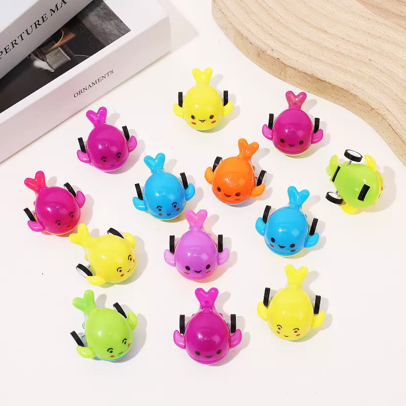 卡通动物海豚回力车惯性迷你回力车幼儿园奖品地摊儿童小玩具批发