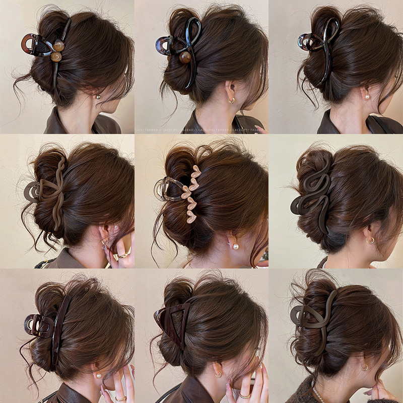 Shark Clip Hairpin for Women, High-End Style, Suitable for Thick Hair, Large Claw Clip for the Back of the Head, 2026 New Model Hair Accessory