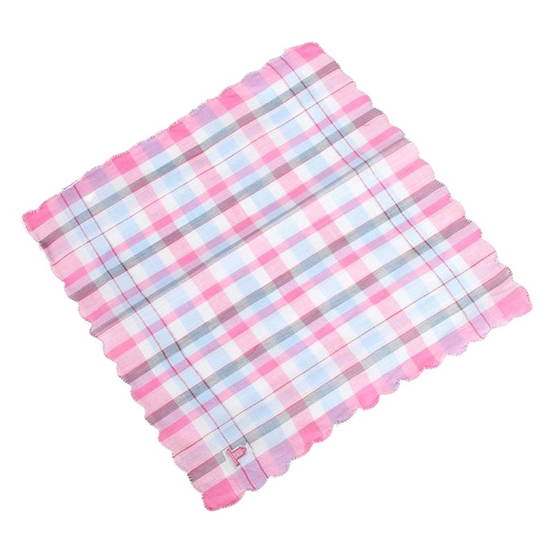 100% Cotton Plaid 466 Handkerchief, Kindergarten Baby Handkerchief, Pure Cotton Women's Handkerchief, Export Trade