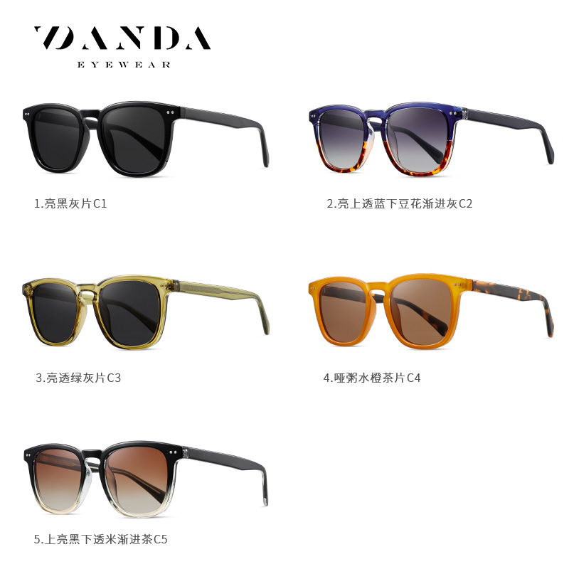 Nuevas gafas de sol polarizadas S31116 Gafas de sol clásicas de moda Gafas de sol de placa de montura al aire libre Gafas de sol de conducción