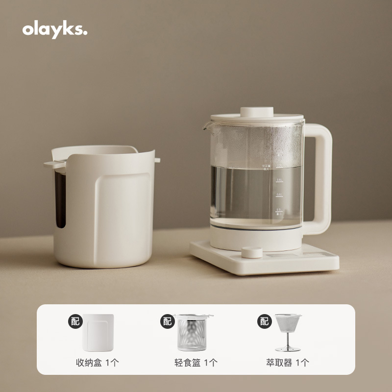 Olayks欧莱克純チタン養生壺家庭用多機能小型オフィス全自動湯たんぽ煮ティーポット|undefined