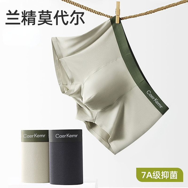 Year of the Horse Lenzing Modal Men's Underwear Breathable Seamless Antibacterial Crotch Nude Feel Sports Boxer Briefs Wholesale from Manufacturer
