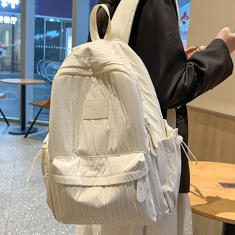 Student bag wholesale backpack 2024 new travel light beginning Senior high school college student bag simple backpack