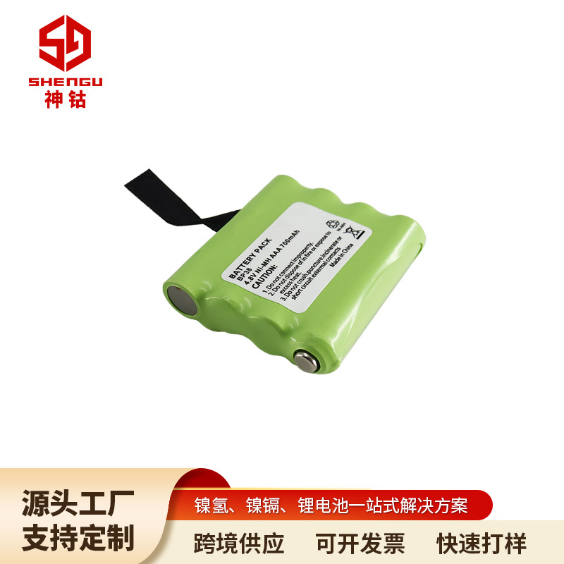 跨境专供BP38 BP40无绳电话电池组NI-MH4.8V AAA700mAh镍氢电池组