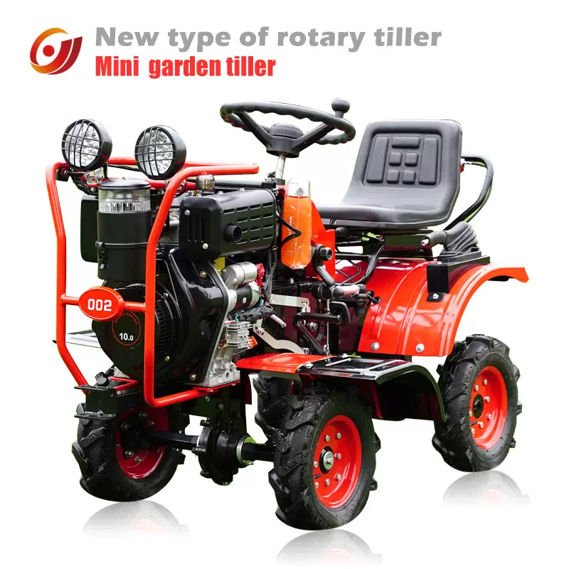 新款农用小型四驱乘坐式微耕机华世丹195出口座驾式微耕机开沟机