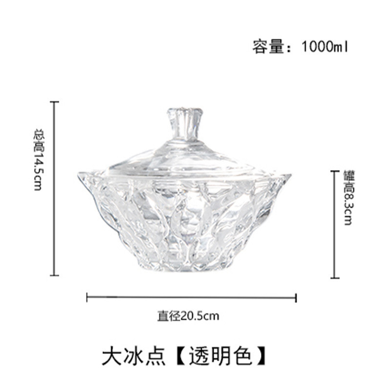 欧式玻璃罐香薰蜡烛罐糖果罐收纳摆件首饰品罐子消磁石水晶消磁碗|undefined