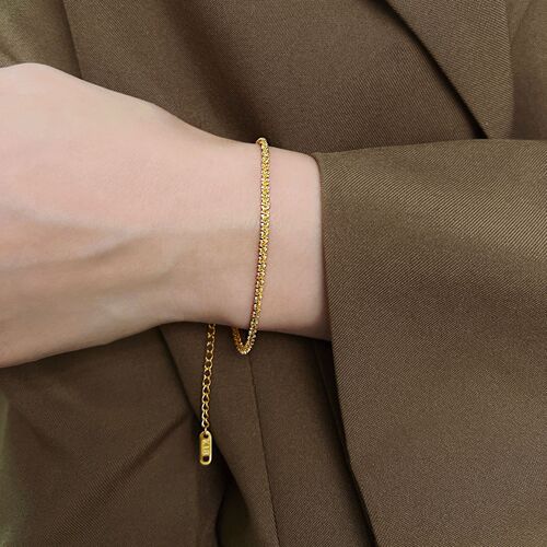 Sparkling Gypsophila Bracelet Women's Gypsophila Bracelet Ins Light Luxurious Temperament High-end 18k Gold Plated