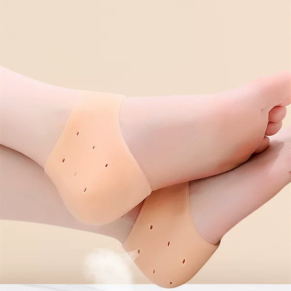 Silicone Heel Protectors for Autumn and Winter, Anti-Crack Socks, Heel Anti-Dry Crack Protective Foot Covers, Men's Moisturizing Socks, Women's Socks