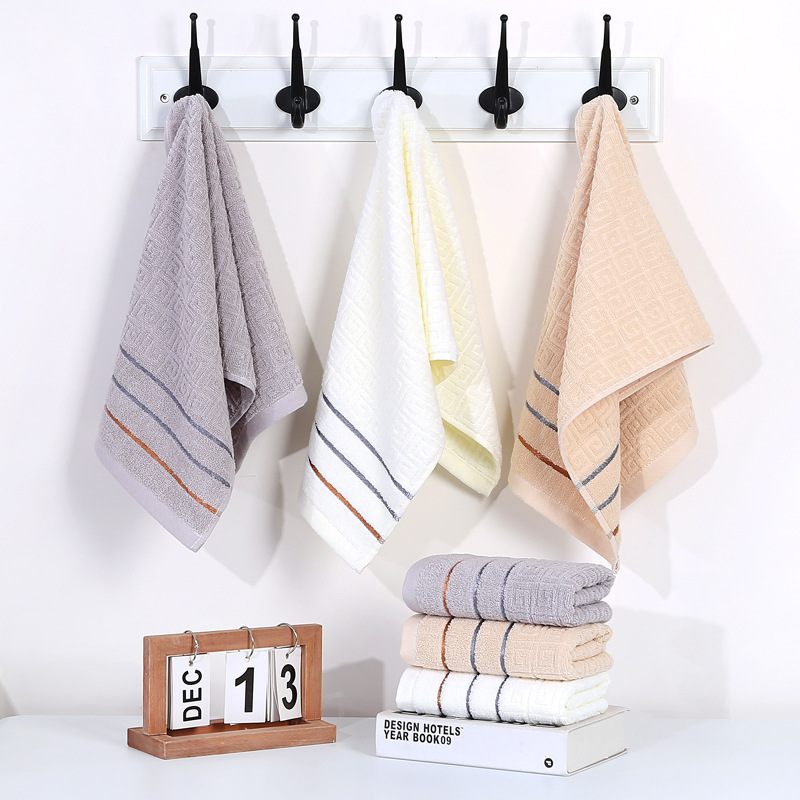 Great Wall cotton towel and bath towel three-piece gift box embroidered LOGO plain off-grade gift set towel promotional wholesale