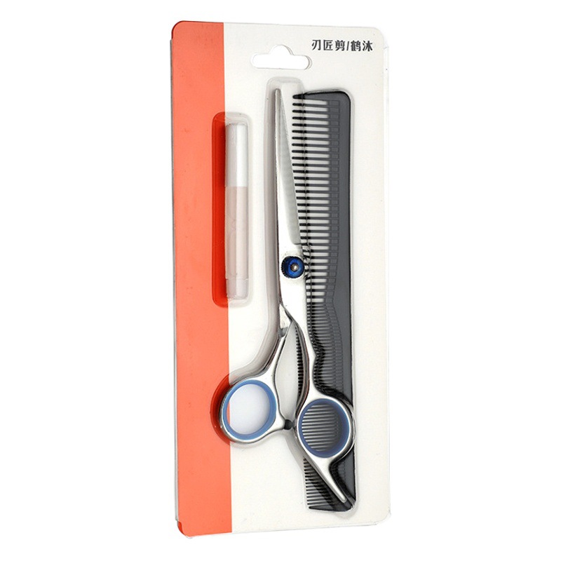 Kit de Tijeras de Peluquería para Uso Doméstico, Incluye Tijeras de Entresacar
