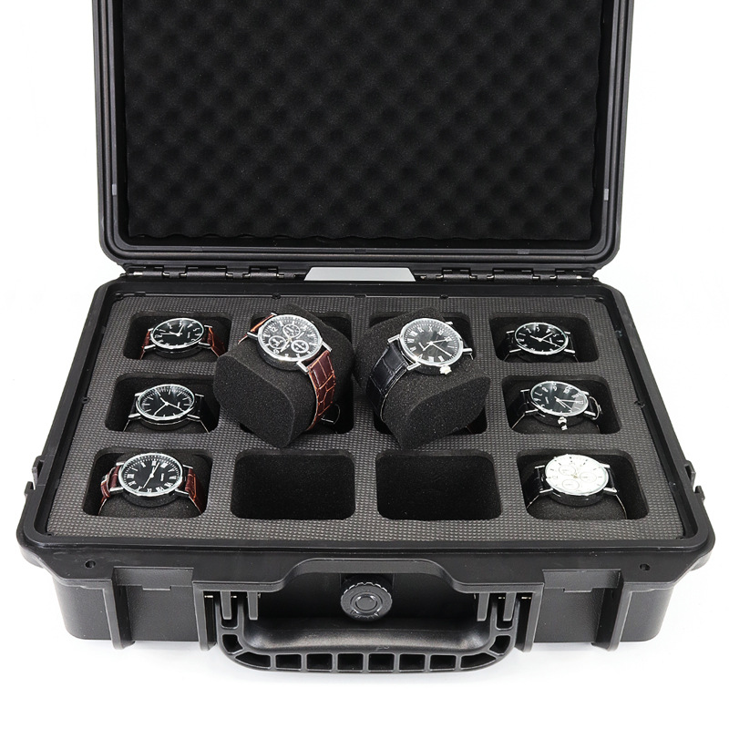 Caja de almacenamiento de reloj de gran capacidad transfronteriza caja de carro multi-especificación 20-bit 40-bit caja de exhibición de herramienta portátil protectora