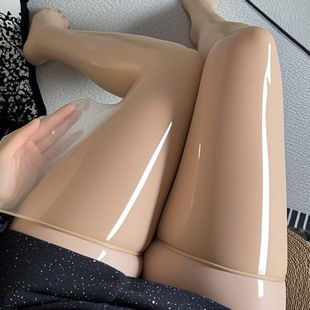 Sexy 8D Oily Stockings Super Bright Oily Edgeless Over-The-Knee Socks Internet Celebrity Gray Aurora Horse Oil Stockings Thigh Socks