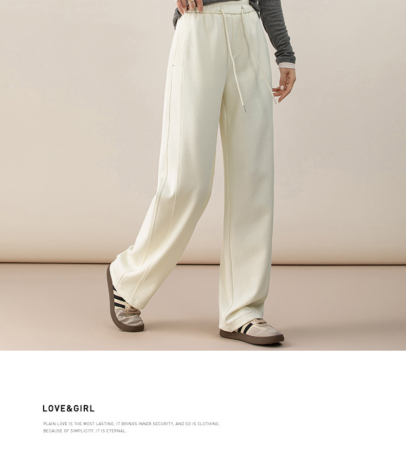 Quần culottes nữ ống rộng cạp thun co giãn chất liệu lyocell len mềm mại dáng chuối — màu tím mận chi tiết 25