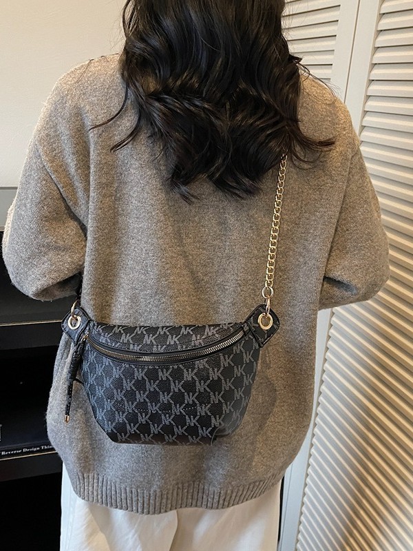 2026 nuevo bolso de pecho retro impresión temperamento crescente bolso bolso de bolso de hombro de gran capacidad bolso de mujer bolso de mujer image 3