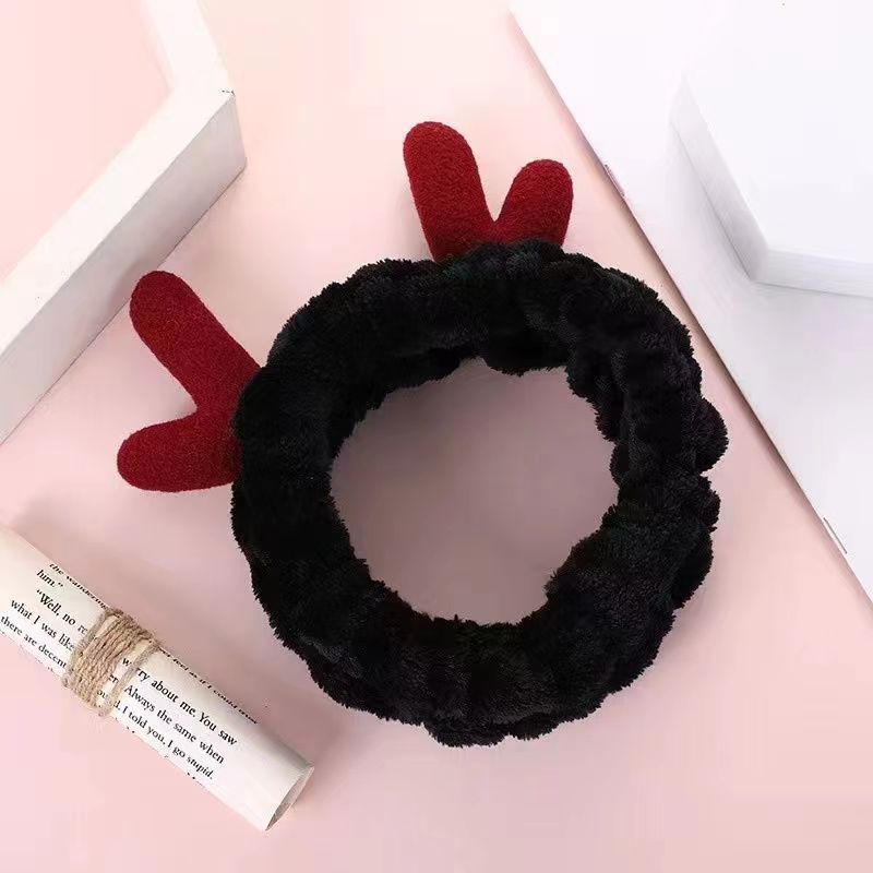 Estilo coreano estudiante lindo diadema tocado accesorios para el cabello pequeño animal Banda para el cabello de las mujeres lavado de cara simple máscara diadema