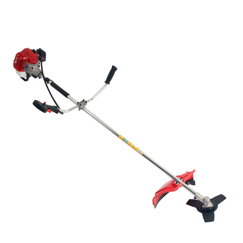 二冲程侧挂式省油汽油小型家用草坪机小功率割草机家用除草割稻开