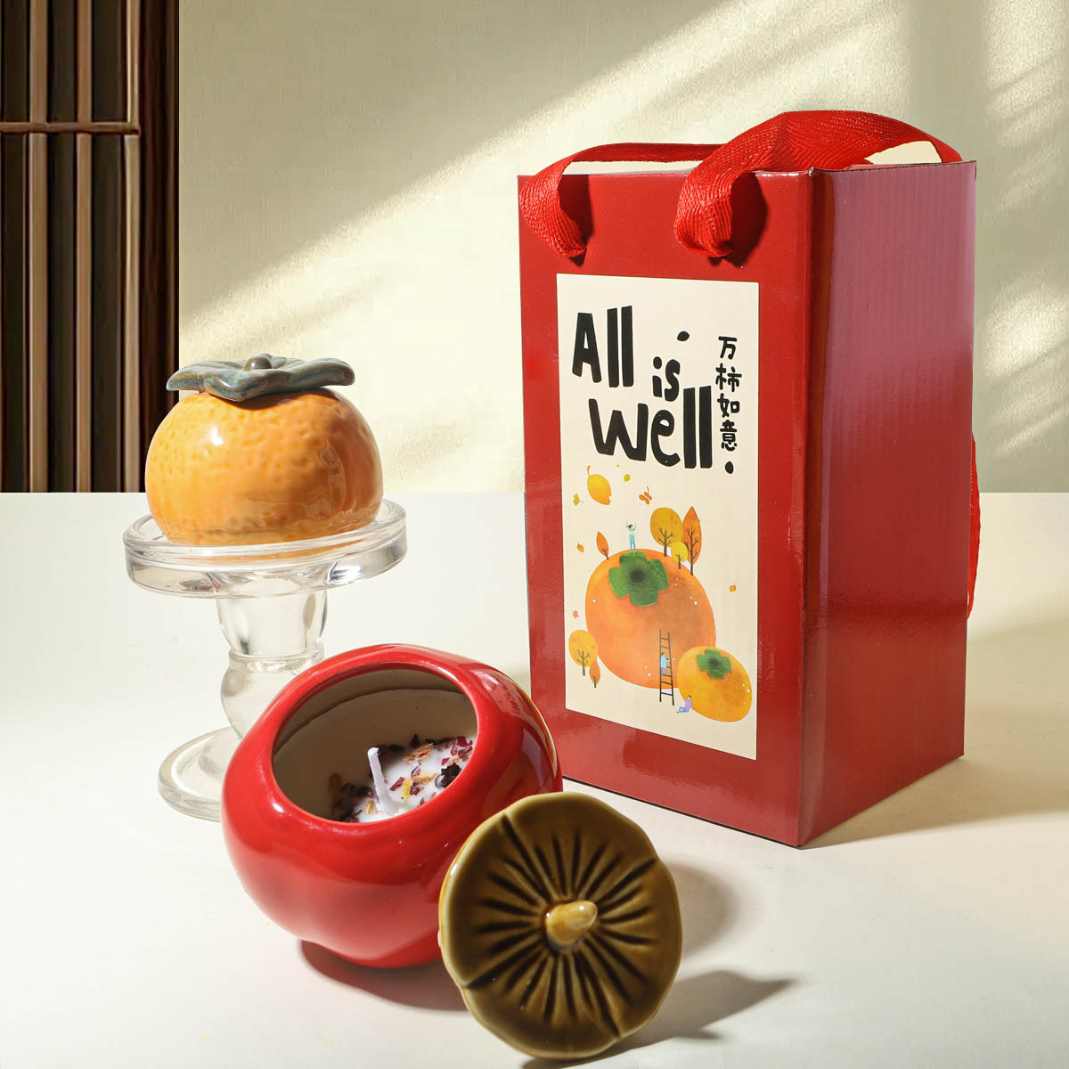 Vela de aromaterapia Shenzhirun, caja de regalo, color caqui, ideal para novia o regalo de cumpleaños, envío gratis.