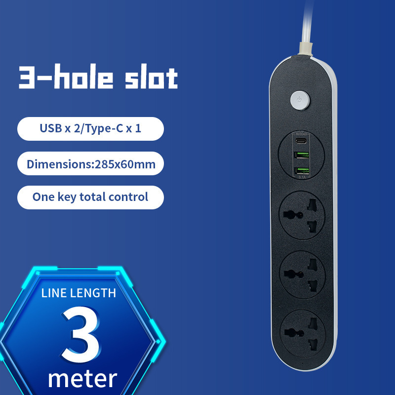 Euro con cable enchufe USB multi-orificio bit enchufe tablero de enchufe doméstico intercambio universal internacional enchufe transfronterizo al por mayor