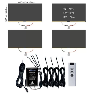 Window Glass Film, Heat Insulation Remote – Automotive Film - car-window-100cm50cm-light-black-4-photos