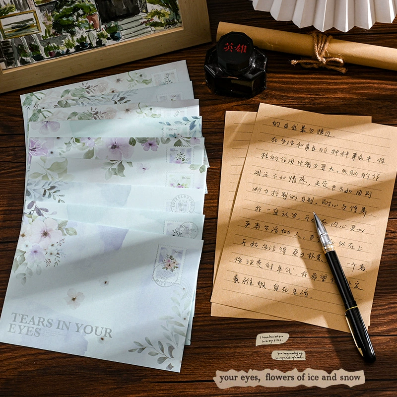 Литературные конверты канцелярские наборы высокого уровня романтические любовные письма