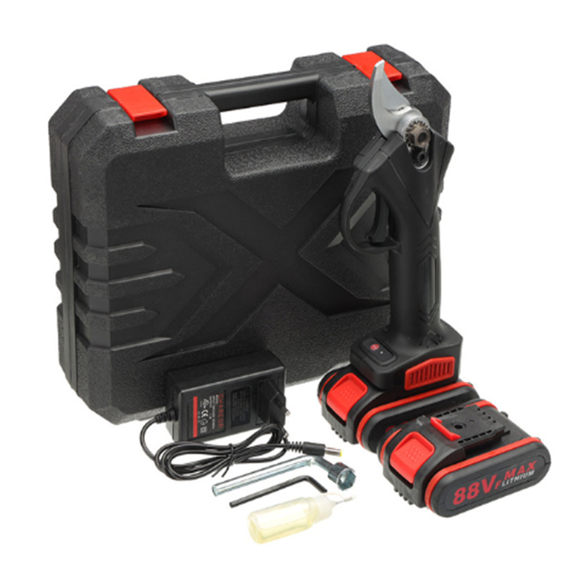 锂电动剪刀批发园林剪刀电动无线修枝剪园林粗枝剪锂电省力修枝剪