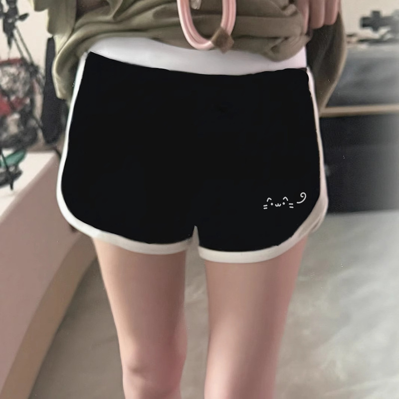 Two-Dimensional Japanese-Style Cute Casual Shorts for Women Summer New Cat Cute Versatile Emoticon Sports Shorts Two-Dimensional Japanese-Style Cute Casual Shorts for Women Summer New Cat Cute Versatile Emoticon Sports Shorts