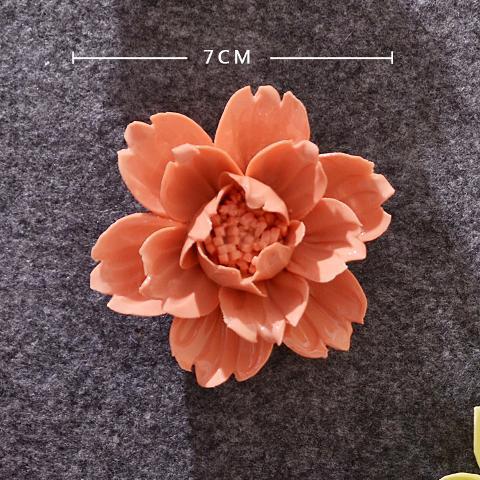 Decoración de Pared de Flores en Cerámica Tridimensional para Sala de Estar y Dormitorio image 15