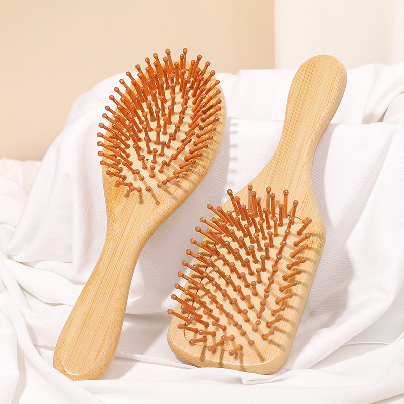 家庭用ヘッド子午線エアクッションコームマッサージ大型コーム女性の家庭用帯電防止竹コームエアバッグコーム木製コーム|undefined