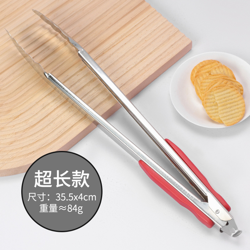 Clip de comida Cocina profesional de acero inoxidable Clip de barbacoa doméstico Clip de verduras Clip de pan picante Clip de barbacoa Filete