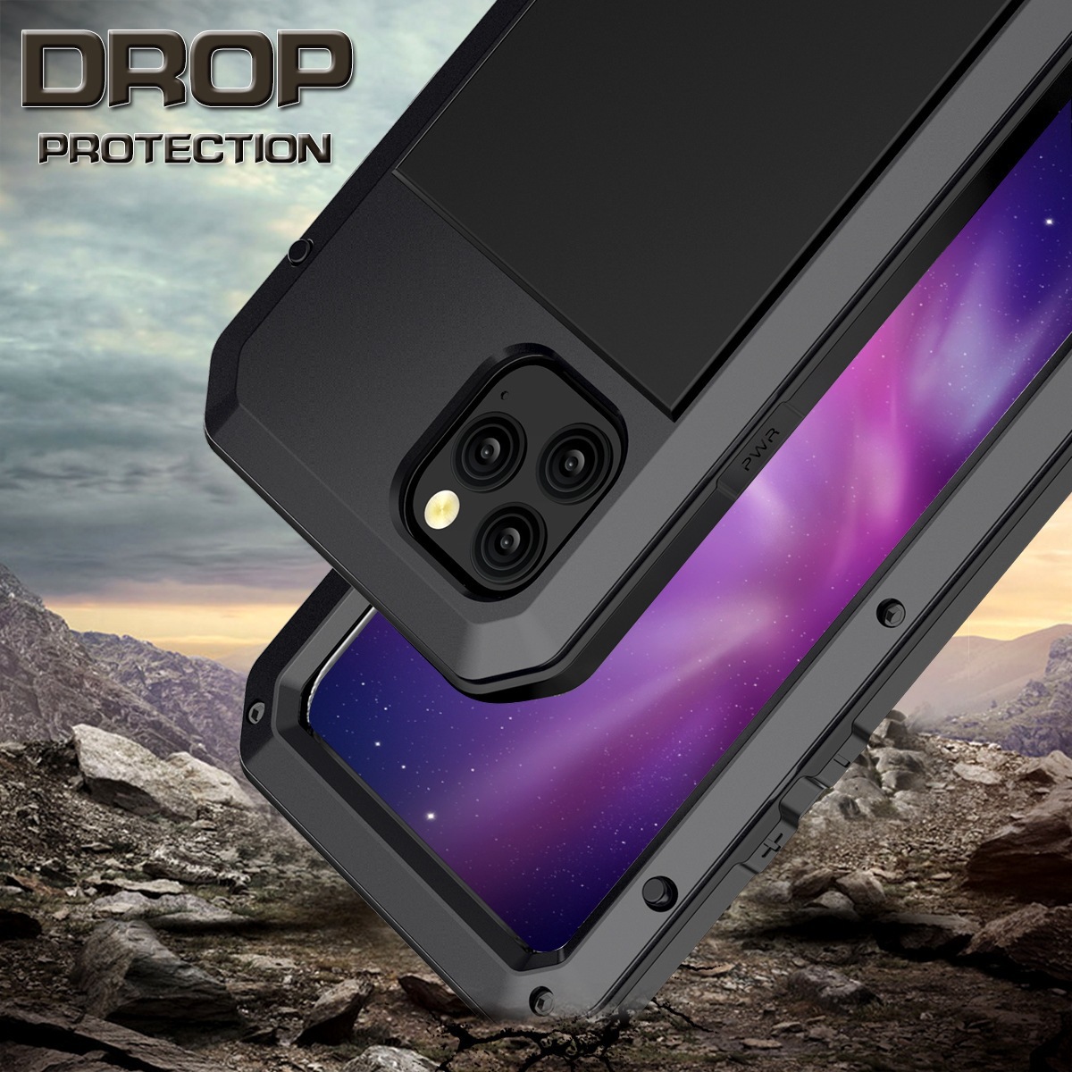 Shockproof Metal Phone Case For Iphone 17 Pro Protective Cover_voghion.com
