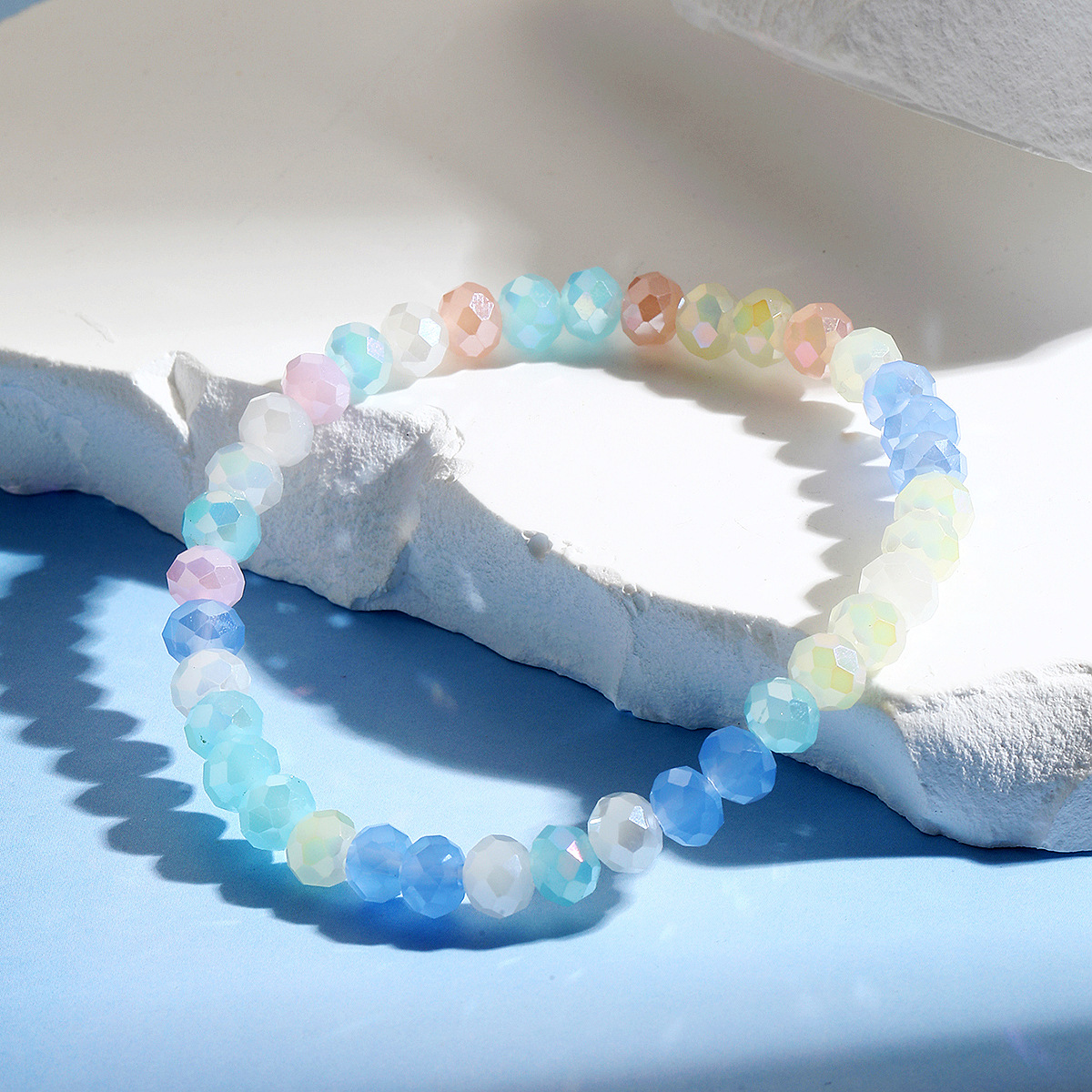 hot selling bracelets are versatile and high end Bohemian elastic line summer crystal bracelet set_voghion.com