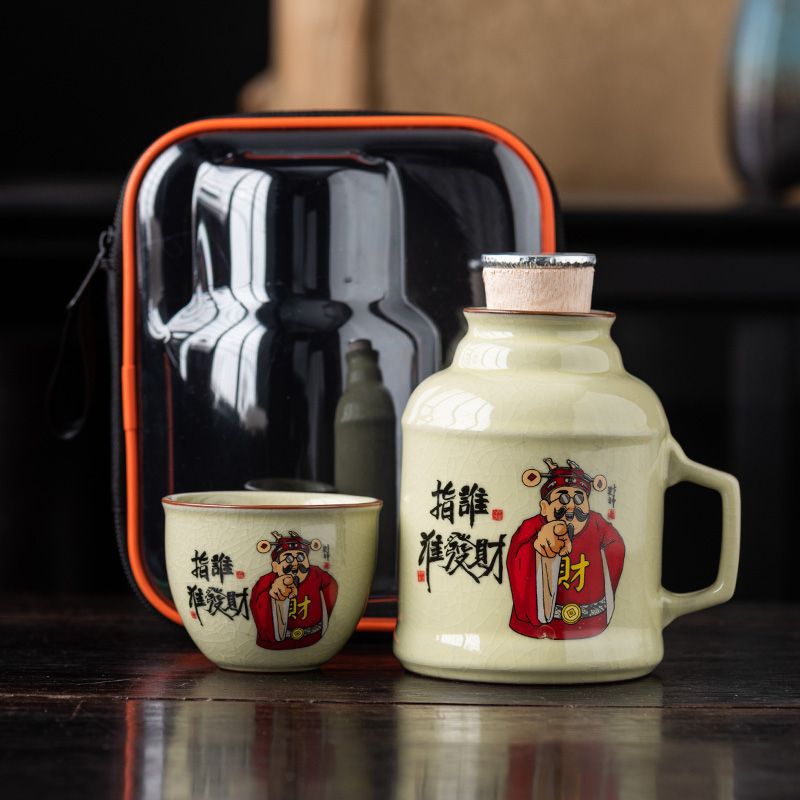 Ruyao Huang-Who is getting rich-kettle+single cup+transparent bag
