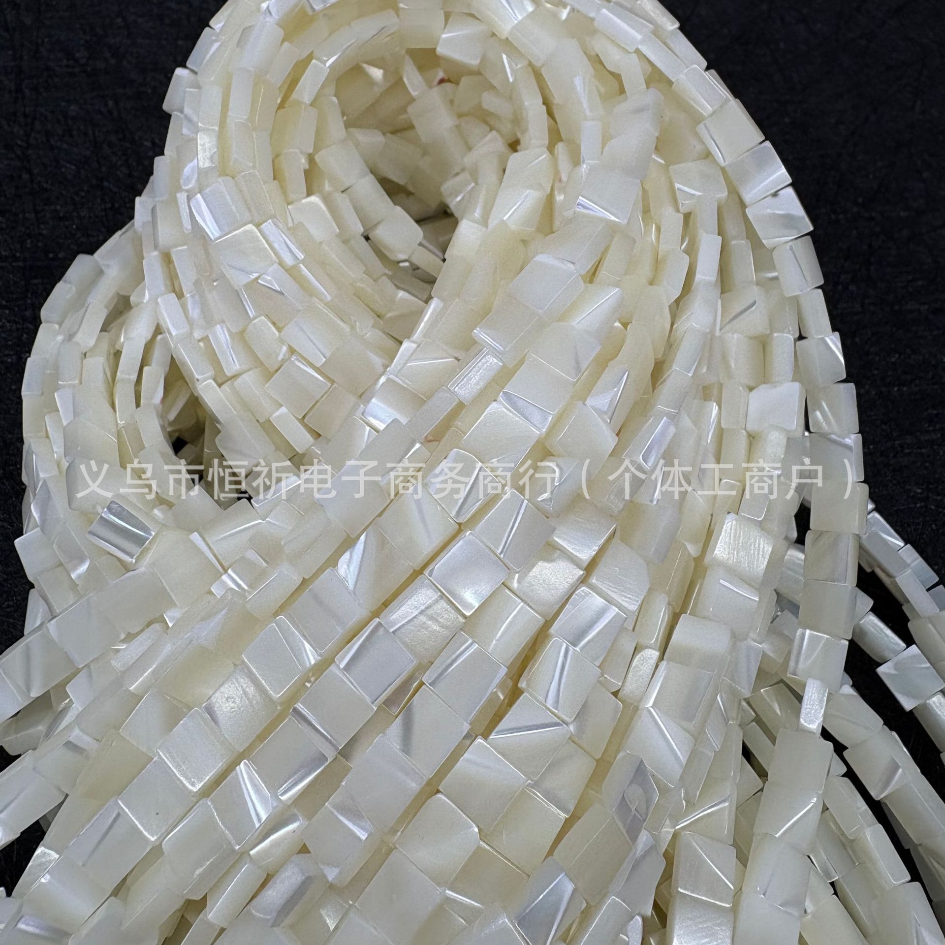 Natural horseshoe snail 8mm-12mm square shell loose beads semi-finished DIY jewelry accessories necklace beads batch