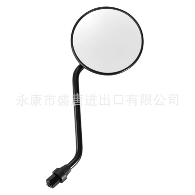 8mm black round plastic Motorcycle rearview mirror