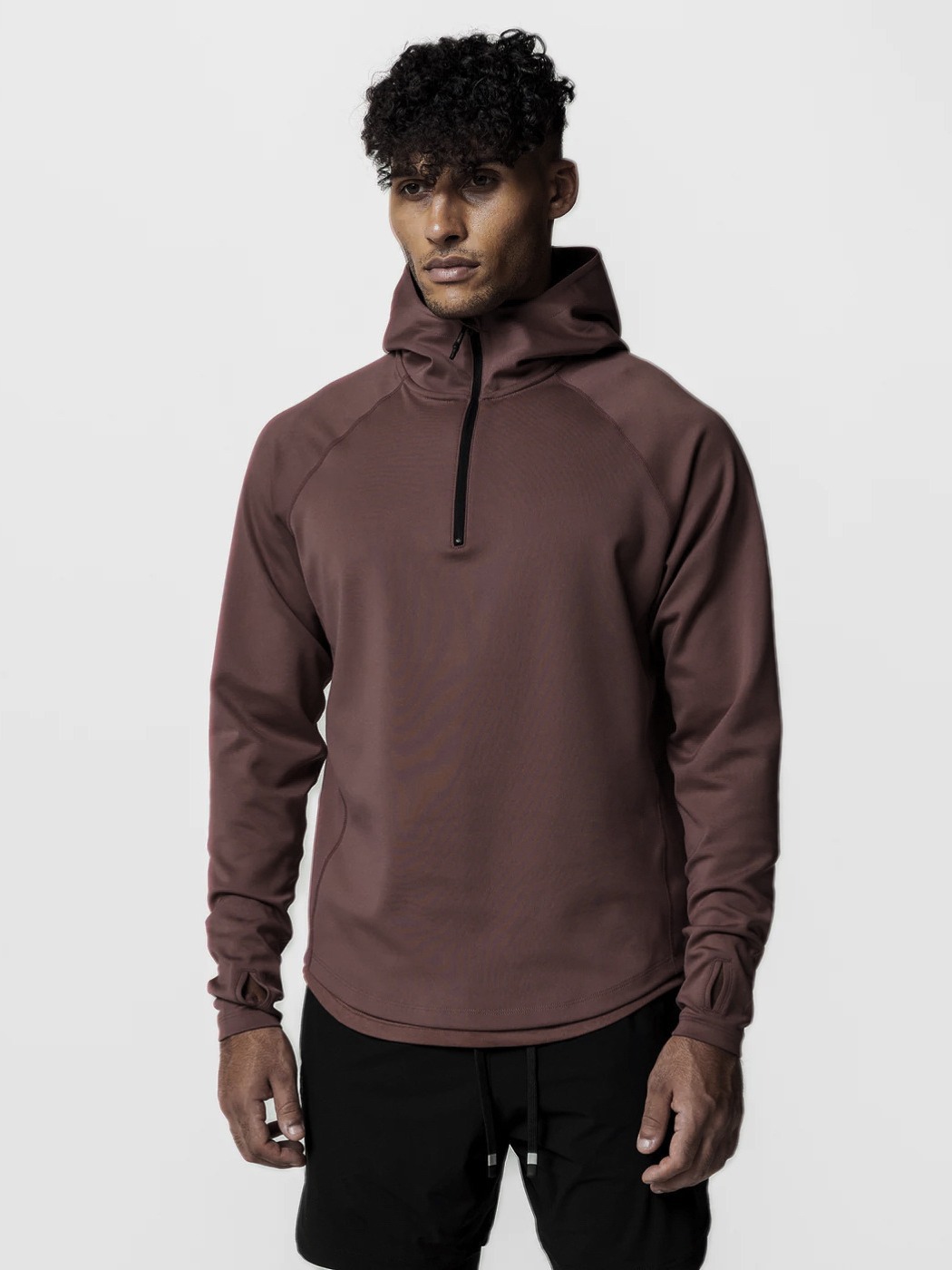 Crazy muscle hombres deportes casual chaqueta con capucha primavera y otoño fitness media cremallera cuello alto europeo y americano suéter suelto