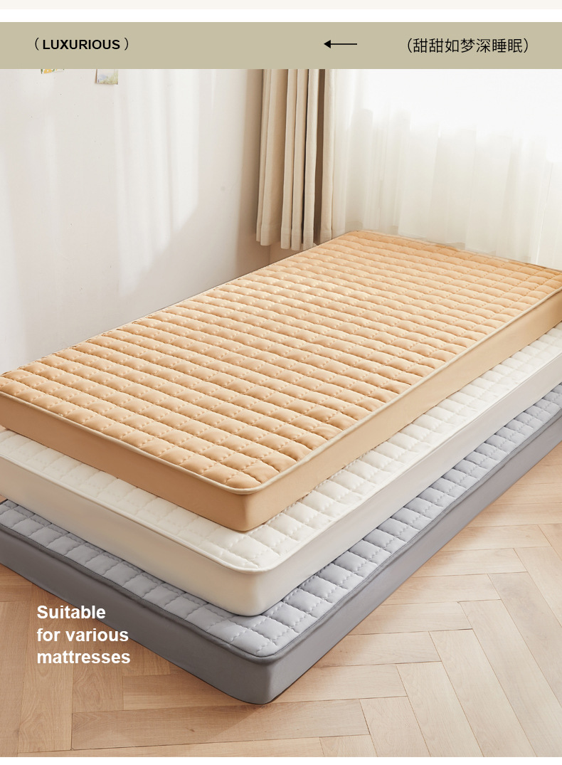 Class A Mother and Baby Grade Waterproof Bed Skirt Urine Protection Pad Four-Season Quilted Mattress Protector Bed Cover Wholesale A