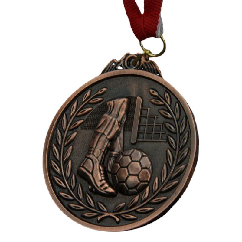 Оптовая цинкового сплава медаль Памятная медаль Спортивное соревнование награда Футбол медаль Большой в наличии Отправить талреп